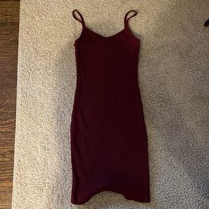 Fashion Nova Tight Maroon Dress